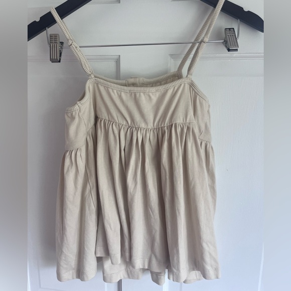 Women's Cream Camisole Top. 100% cotton. SZ med. NWT. Minimalist. Neutral - Picture 3 of 8